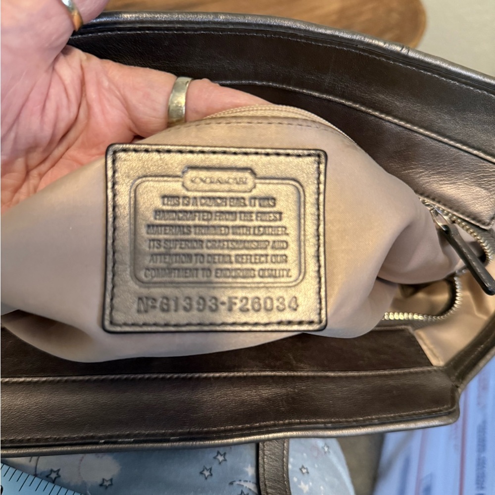 Coach Dark Brown Leather Handbag